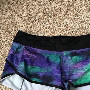Lululemon watercolor shorts